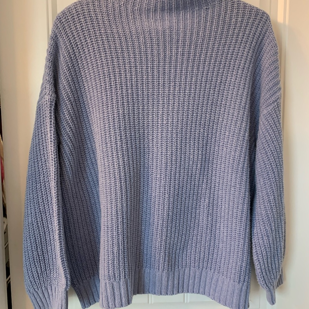 Women's American Eagle Cozy Purple Knit Sweater
